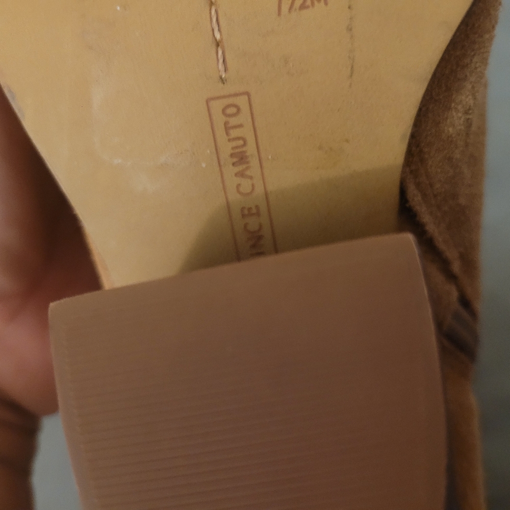 Vince Camuto Tan Suede Ankle Boots - Picture 7 of 16